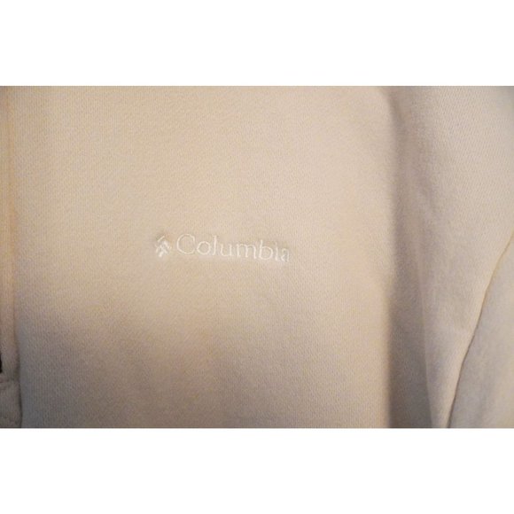 Columbia Pullover Sweatshirt 1/4 Zip Mens Size Large Light Beige - Picture 4 of 8